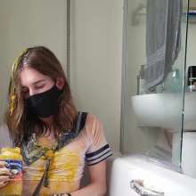 filthyfemboy: Horny Femboy Ruins His Outfit