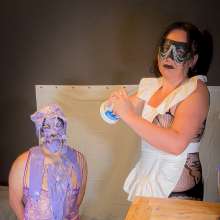 MissNoire - EffToy: Cake Batter 101--Sissy Cuffed, Gagged and Chastity Humiliation