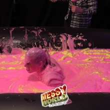 LiquidX: Callum Plunged in Overalls after mixing 3,000 litres of Gunge