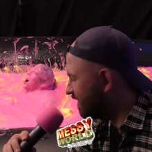 LiquidX: Callum Plunged in Overalls after mixing 3,000 litres of Gunge