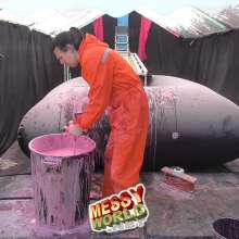LiquidX: Callum Plunged in Overalls after mixing 3,000 litres of Gunge