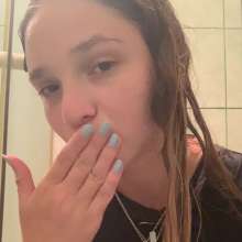 Get Your Snaps: New braless shower video with milk from Violet