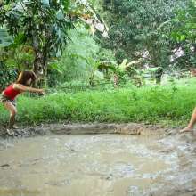 dlodoski: Angel and Crystal, Mud Tug of War--Photos