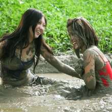 dlodoski: Angel and Crystal, Mud Tug of War--Photos