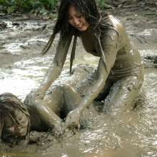 dlodoski: Angel and Crystal, Mud Tug of War--Photos