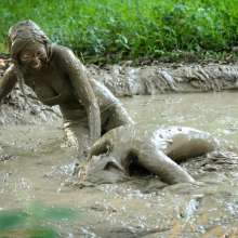 dlodoski: Angel and Crystal, Mud Tug of War--Photos