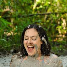 dlodoski: Brittany Has Fun in the Bubbling Mud--Photos