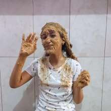 RevSlymsford: Patricia's Peanut Butter Shampoo Fun