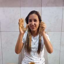 RevSlymsford: Patricia's Peanut Butter Shampoo Fun