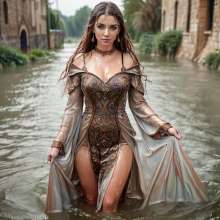 Wetmaxiskirts: Glamour AI Wetlook (including some sweaters, business wear and uniforms)