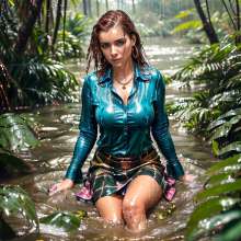 Wetmaxiskirts: Glamour AI Wetlook (including some sweaters, business wear and uniforms)