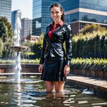 Wetmaxiskirts: Glamour AI Wetlook (including some sweaters, business wear and uniforms)