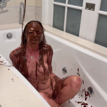 Slimed Models: Zoe Gets Naked and Chocolatey!