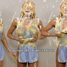 SlapstickStuff: Elly Returns to SlapstickStuff as a (Not Quite) Naked Baker!