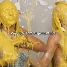 SlapstickStuff: Elly Returns to SlapstickStuff as a (Not Quite) Naked Baker!
