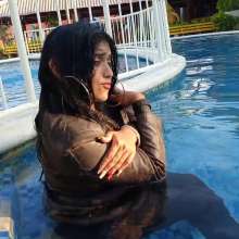Hikari-Studio-Wam: Submerged in the Pool in a Business Suit