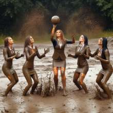 Poseidon: More Mud Volleyball--Sorority Sisters vs Corporate Women