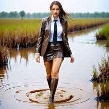 AiWetlook: Wet business suits