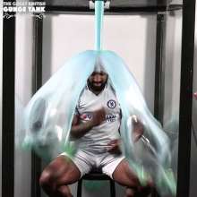 jay852uk: Bodybuilder Charlie instantly regrets visiting the Great British Gunge Tank