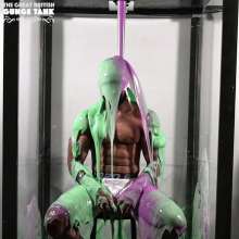 jay852uk: Bodybuilder Charlie instantly regrets visiting the Great British Gunge Tank