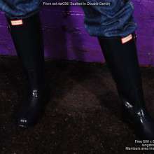 DungeonMasterOne: Miss Abigail Drenched in Double Denim!