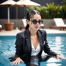AiWetlook: Wet business suits