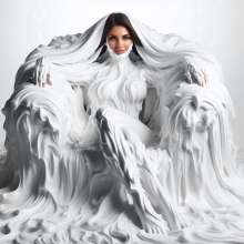 splathair2020: AI women relaxing on stress reducing wam furniture