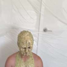 Slimed Models: Angela Gets Gross Green Slimed, Nude