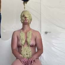 Slimed Models: Angela Gets Gross Green Slimed, Nude