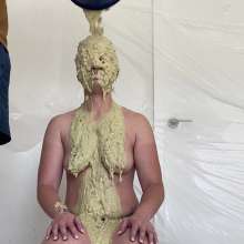Slimed Models: Angela Gets Gross Green Slimed, Nude