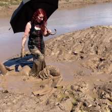 VioletVixen: BDSMud Dirty Lesbian Domination Outdoors Ft. Honeysuckle