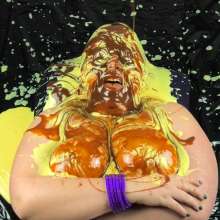 CheekyLuna: CheekyLuna's Custard And Caramel Face And Boobs