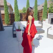 WetlookFashion: Christy Gets Her Gorgeous Designer Dress Wet