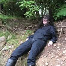 VioletVixen: Dirty Outdoor Exhibitionism Sucking and Fucking My Dildo