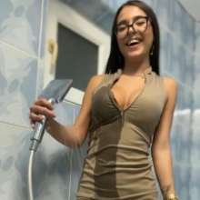 007buddy: Madison in Shower with Dress and Glasses