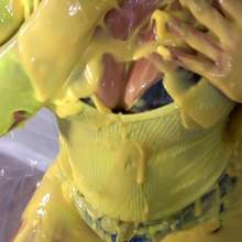 Miss Nicole: Ki Marie Gets Slimed and Pied for the Very First Time