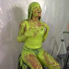 Miss Nicole: Ki Marie Gets Slimed and Pied for the Very First Time