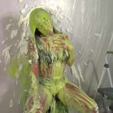 Miss Nicole: Ki Marie Gets Slimed and Pied for the Very First Time
