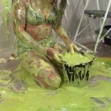 Miss Nicole: Ki Marie Gets Slimed and Pied for the Very First Time