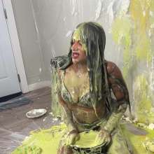 Miss Nicole: Ki Marie Gets Slimed and Pied for the Very First Time