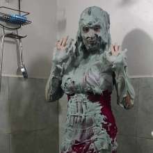 Ready2Wam Studio: Monica Gets Wet After A Slime Raining Slime
