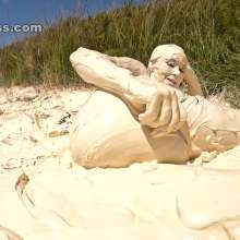 Jayce: Multiple Muddy Orgasms after Escape from White Muck!