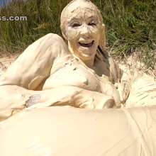 Jayce: Multiple Muddy Orgasms after Escape from White Muck!