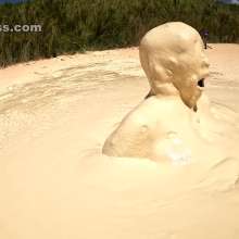 Jayce: Multiple Muddy Orgasms after Escape from White Muck!