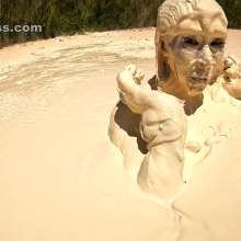 Jayce: Multiple Muddy Orgasms after Escape from White Muck!