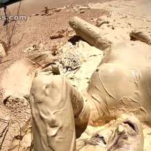 Jayce: Multiple Muddy Orgasms after Escape from White Muck!