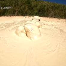 Jayce: Multiple Muddy Orgasms after Escape from White Muck!