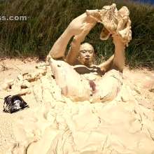 Jayce: Multiple Muddy Orgasms after Escape from White Muck!