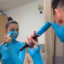 Your Wet Cat: Naked Painting of Pictures