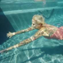 WetlookFashion: Natasha Gets Naked after a Swim in Her Dress